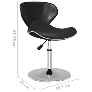 vidaXL Dining Chairs 6 pcs Black Faux Leather
