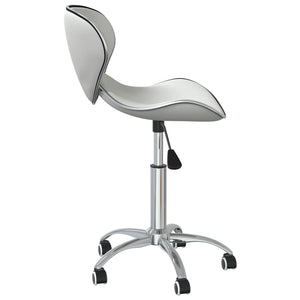 vidaXL Dining Chairs 4 pcs. Swivel White Faux Leather
