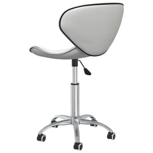 vidaXL Dining Chairs 4 pcs. Swivel White Faux Leather