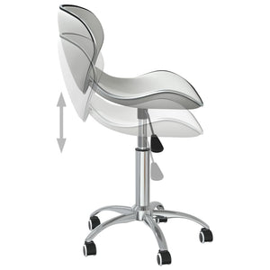vidaXL Dining Chairs 6 pcs. Swivel White Faux Leather