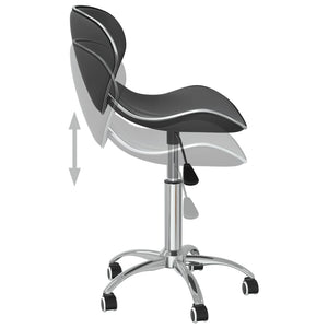 vidaXL Dining Chairs 6 pcs Swivel Grey Faux Leather