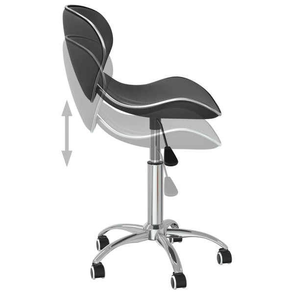 vidaXL Dining Chairs 6 pcs Swivel Grey Faux Leather