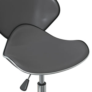 vidaXL Dining Chairs 6 pcs Swivel Grey Faux Leather