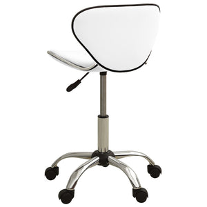 vidaXL Office Chair White Faux Leather