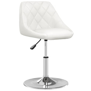 vidaXL Bar Stool White Faux Leather