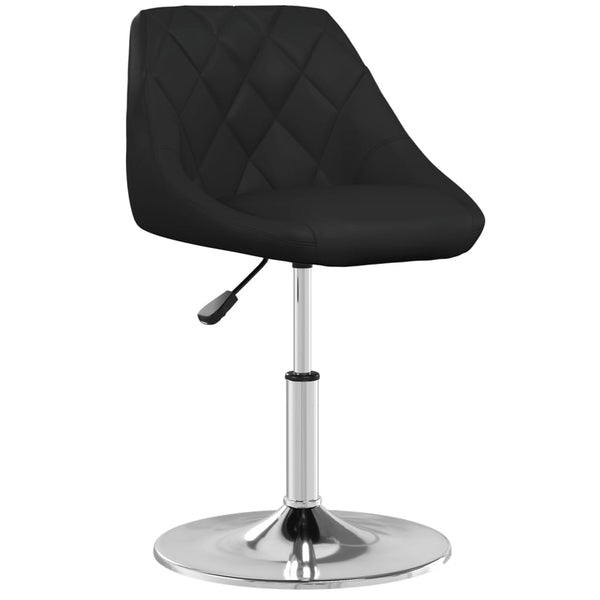 vidaXL Bar Stool Black Faux Leather