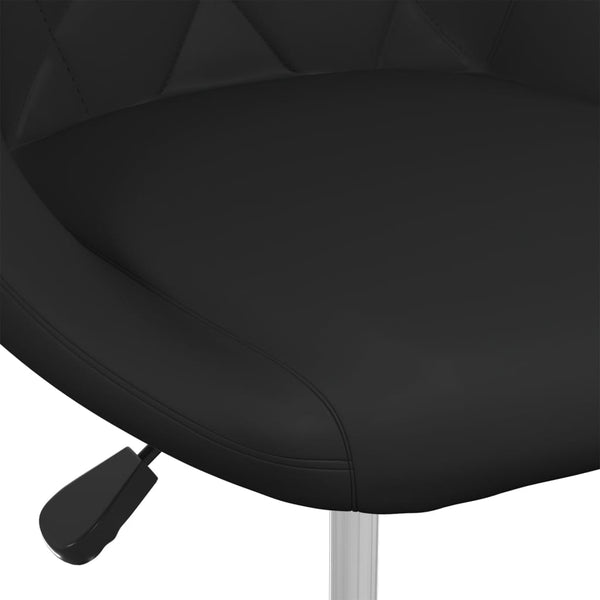 vidaXL Bar Stool Black Faux Leather