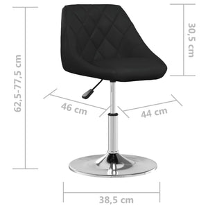 vidaXL Bar Stool Black Faux Leather