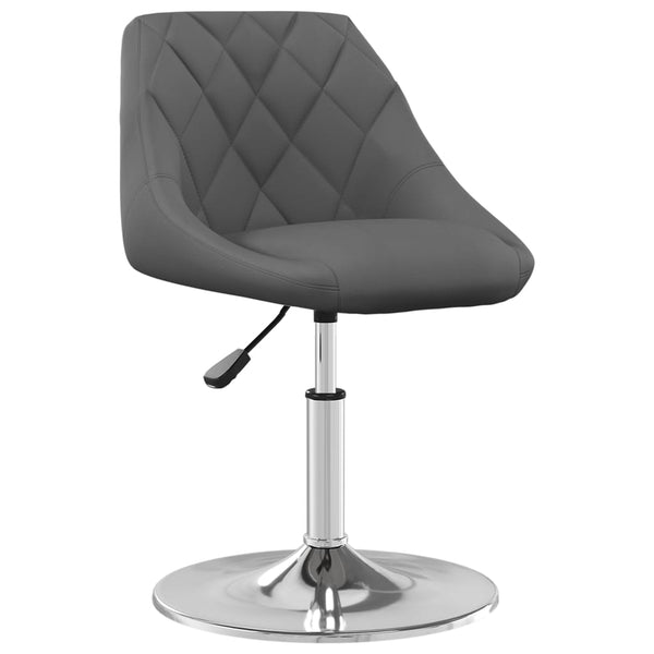 vidaXL Dining Chairs 4 pcs. Swivel Dark Gray Velvet