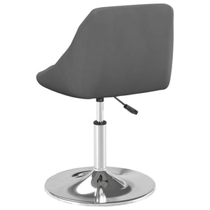 vidaXL Dining Chairs 4 pcs. Swivel Dark Gray Velvet