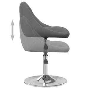 vidaXL Dining Chairs 4 pcs. Swivel Dark Gray Velvet