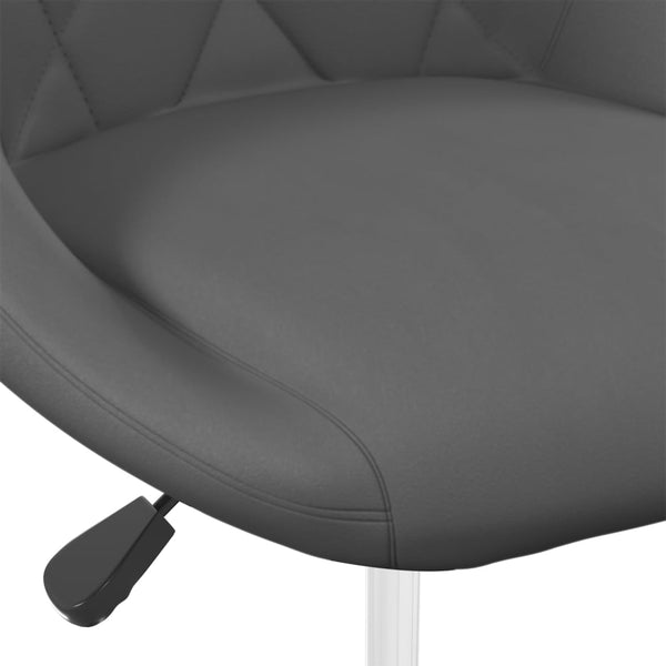 vidaXL Dining Chairs 4 pcs. Swivel Dark Gray Velvet