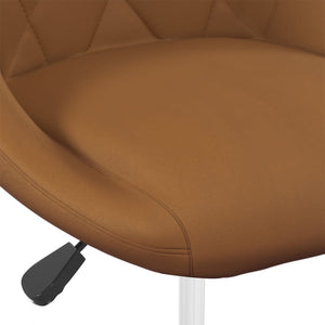 vidaXL Dining Chairs 6 pcs Swivel Brown Velvet