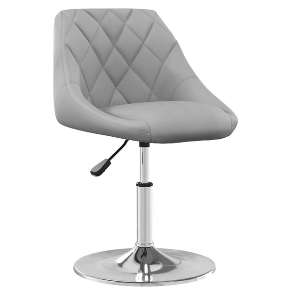 vidaXL Dining Chairs 6 pcs Swivel Light Gray Velvet