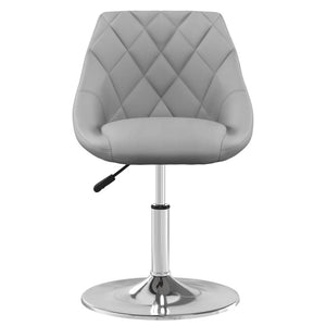 vidaXL Dining Chairs 6 pcs Swivel Light Gray Velvet