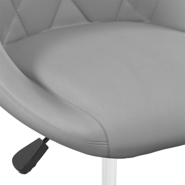 vidaXL Dining Chairs 6 pcs Swivel Light Gray Velvet