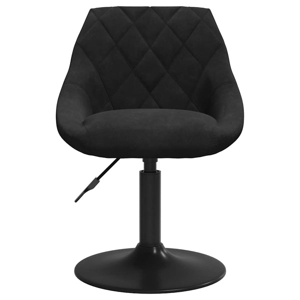 vidaXL Dining Chairs 4 pcs Swivel Black Velvet