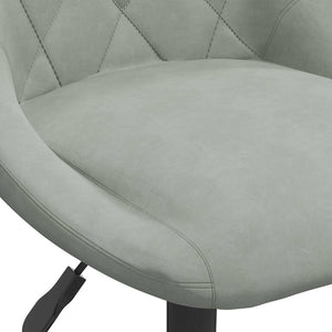 vidaXL Dining Chairs 4 pcs Swivel Light Grey Velvet
