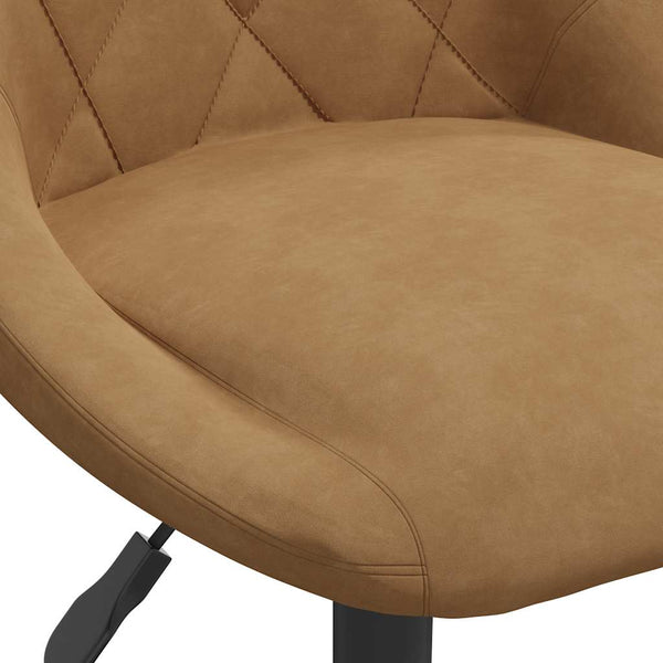 vidaXL Dining Chairs 6 pcs Swivel Brown Velvet