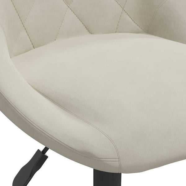 vidaXL Dining Chairs 6 pcs Swivel Cream Velvet