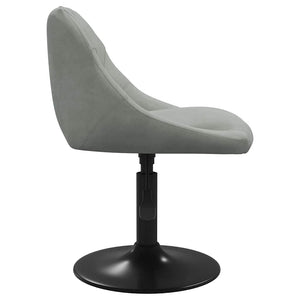 vidaXL Dining Chairs 6 pcs Swivel Light Gray Velvet