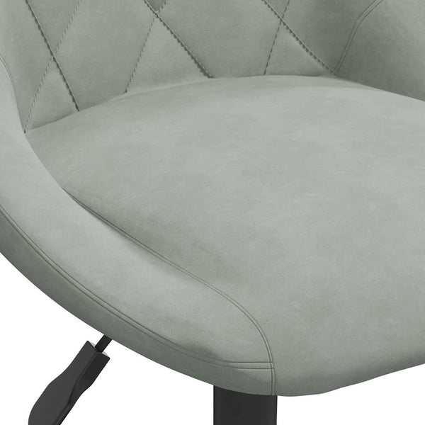 vidaXL Dining Chairs 6 pcs Swivel Light Gray Velvet