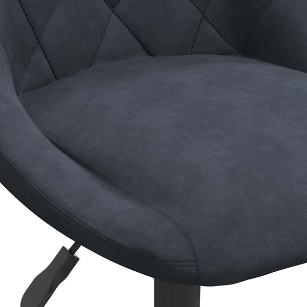 vidaXL Dining Chairs 6 pcs Swivel Dark Grey Velvet