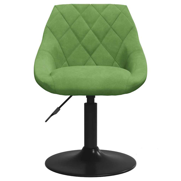 vidaXL Dining Chairs 6 pcs Swivel Light Green Velvet