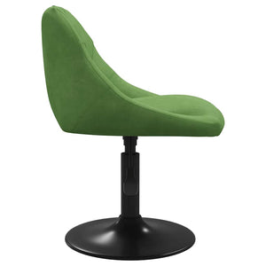 vidaXL Dining Chairs 6 pcs Swivel Light Green Velvet
