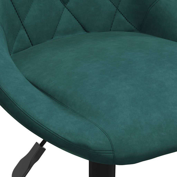vidaXL Dining Chairs 6 pcs Swivel Dark Green Velvet