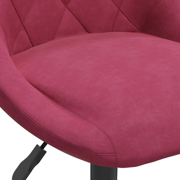 vidaXL Dining Chairs 6 pcs Swivel Wine Red Velvet