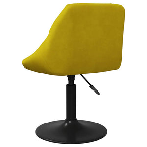 vidaXL Dining Chairs 6 pcs Swivel Mustard Yellow Velvet