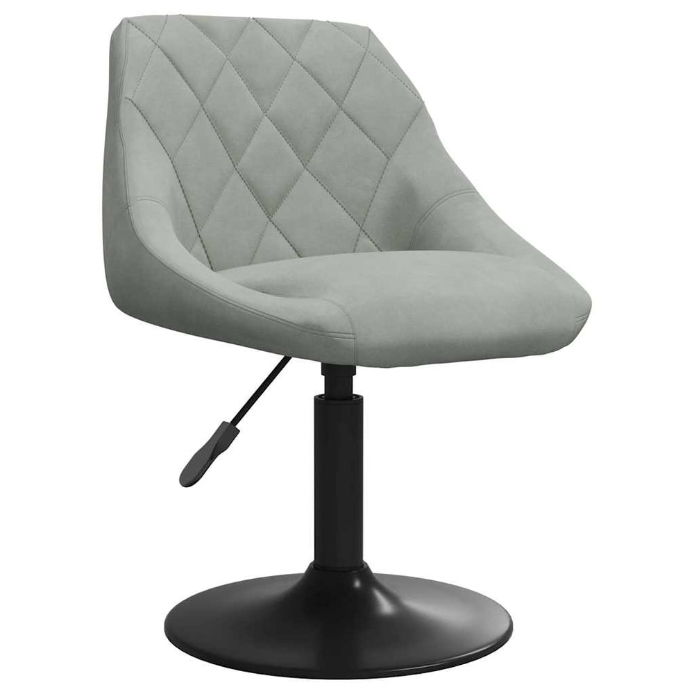 vidaXL Dining Chair Light Grey Velvet