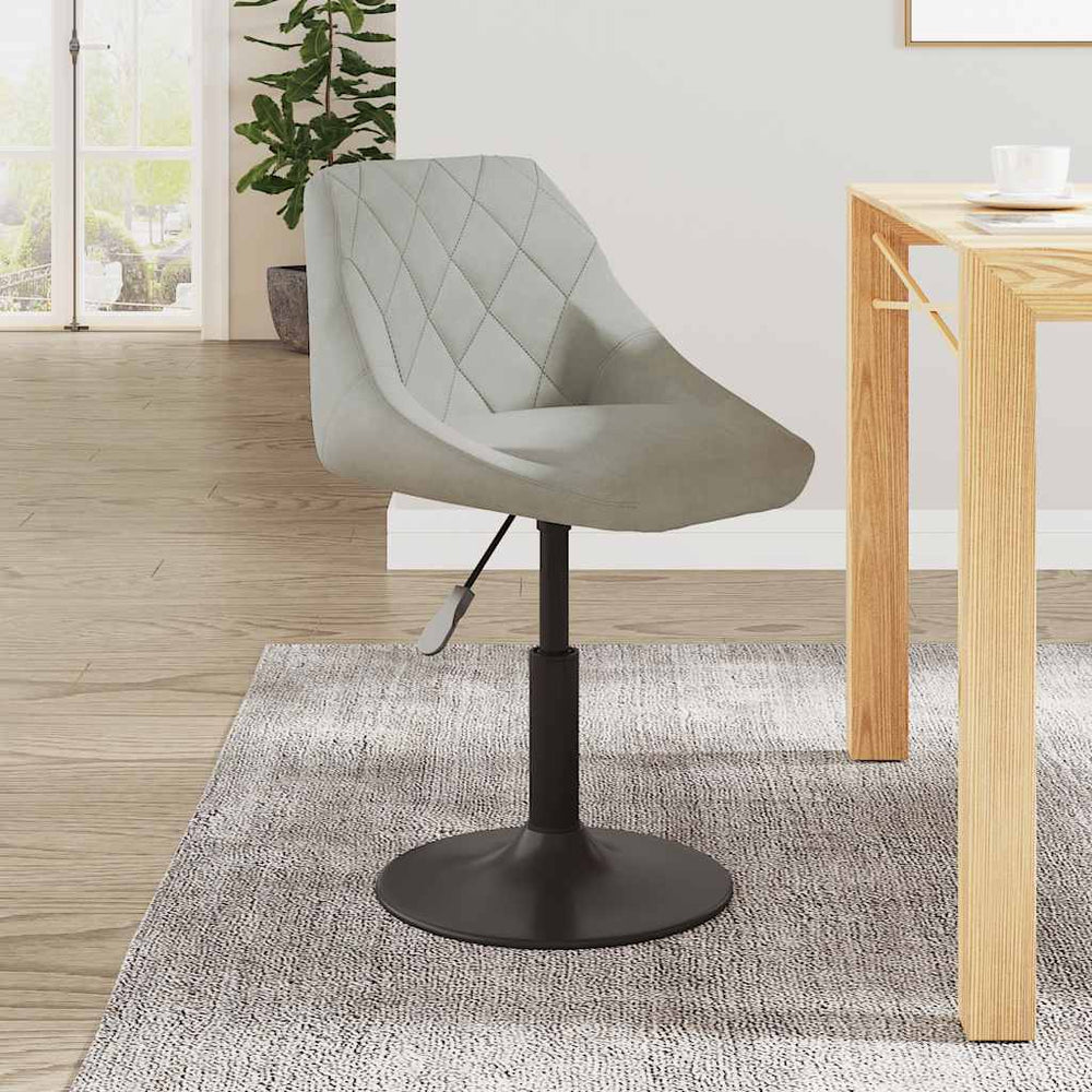 vidaXL Dining Chair Light Grey Velvet