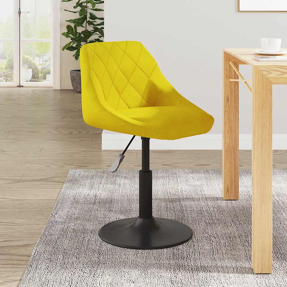 vidaXL Dining Chair Mustard Yellow Velvet