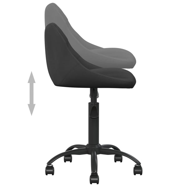 vidaXL Office Chair Black Velvet