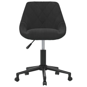 vidaXL Dining Chairs 4 pcs Swivel Black Velvet