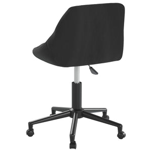 vidaXL Dining Chairs 4 pcs Swivel Black Velvet