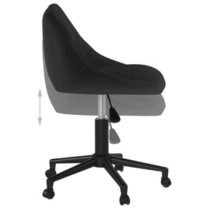 vidaXL Dining Chairs 4 pcs Swivel Black Velvet