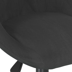 vidaXL Dining Chairs 4 pcs Swivel Black Velvet