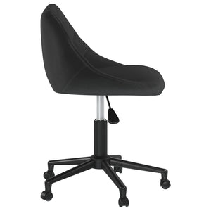 vidaXL Swivel Dining Chair Black Velvet