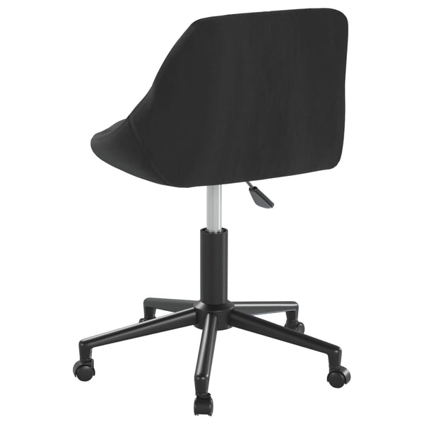 vidaXL Swivel Dining Chair Black Velvet