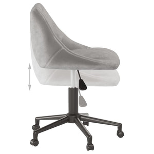 vidaXL Swivel Dining Chair Light Grey Velvet