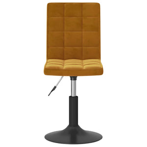 vidaXL Dining Chairs 4 pcs Swivel Brown Velvet