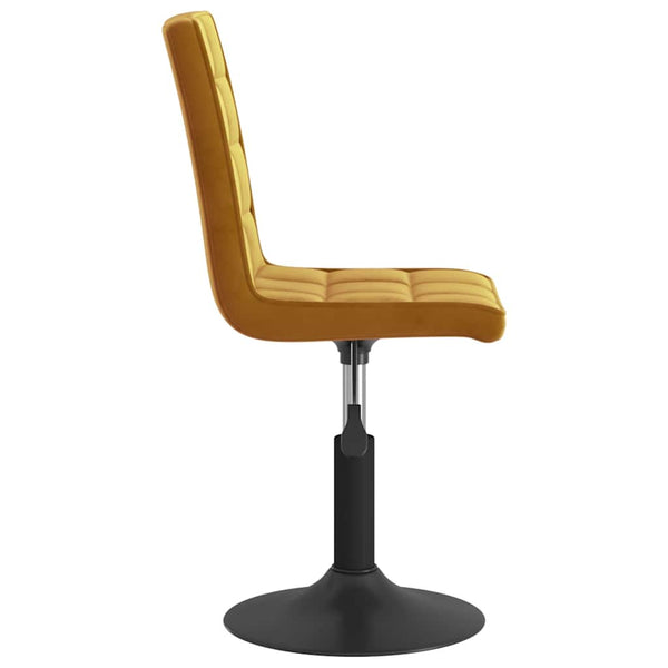 vidaXL Dining Chairs 4 pcs Swivel Brown Velvet