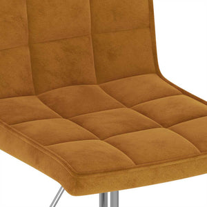 vidaXL Dining Chairs 4 pcs Swivel Brown Velvet