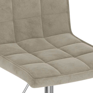 vidaXL Dining Chairs 4 pcs Swivel Light Grey Velvet