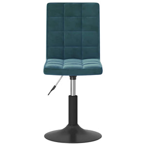 vidaXL Dining Chairs 4 pcs Swivel Blue Velvet