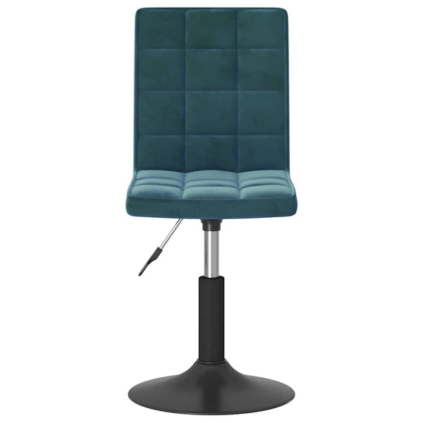vidaXL Dining Chairs 4 pcs Swivel Blue Velvet