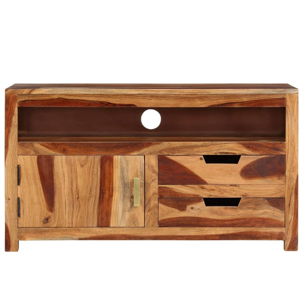 vidaXL TV Cabinet 90x34.5x50 cm Solid Acacia Wood